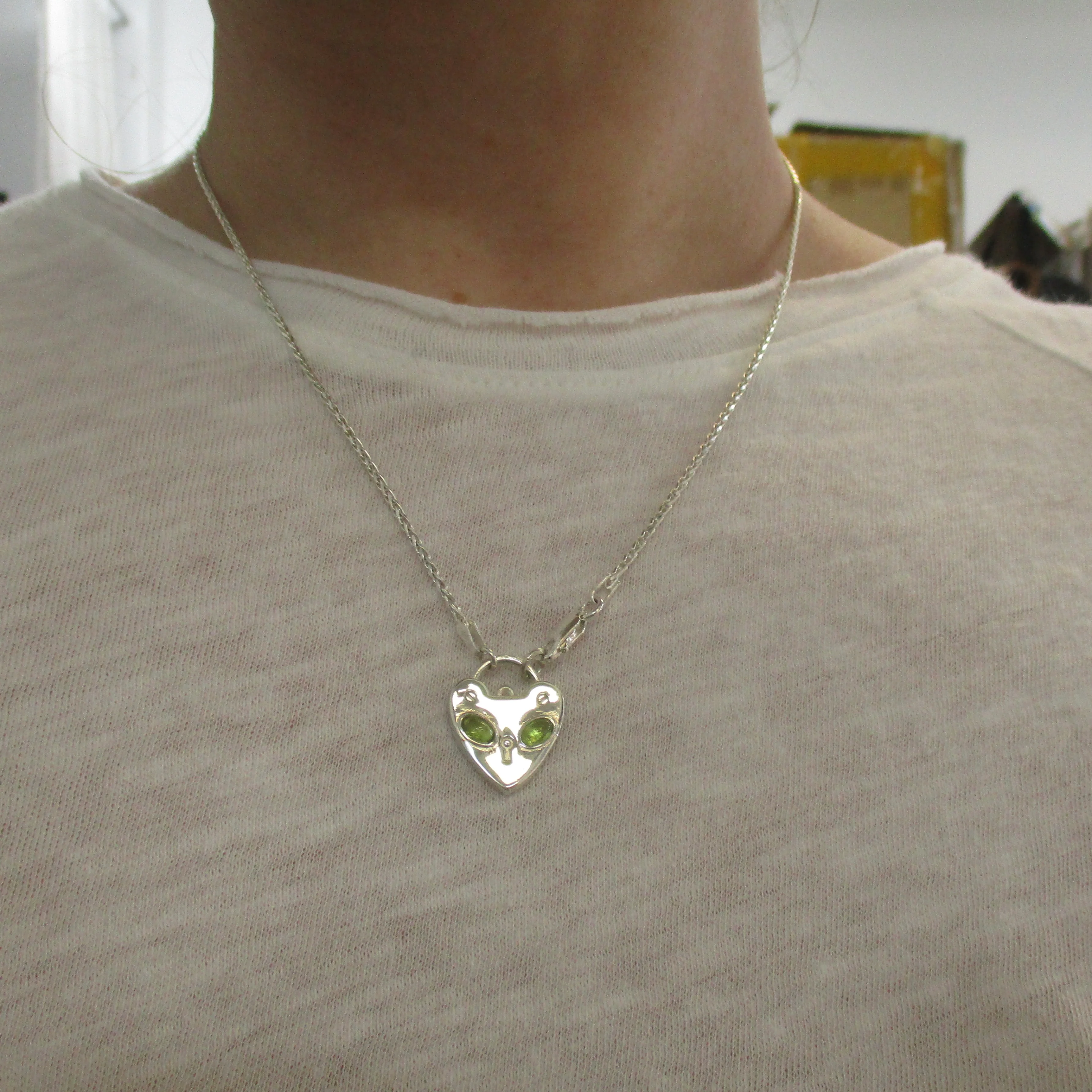 Kitty Padlock in Peridot - Image 3